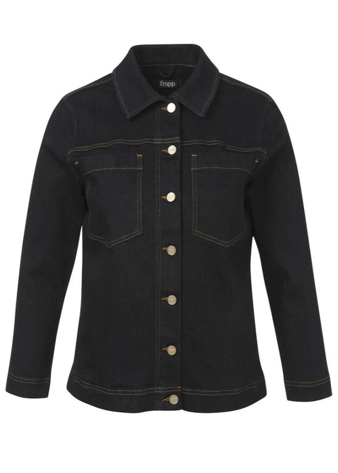 Stretch Jeansjacke im Raw Denim Look