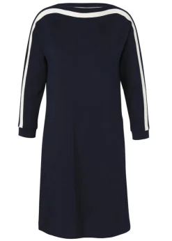 Sweatkleid Navy im leichten A-Schnitt