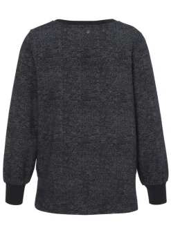 Sweatshirt mit Flock-Print Love