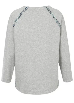 Sweatshirt mit geschmücktem Motto-Print