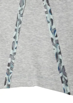 Sweatshirt mit geschmücktem Motto-Print