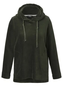 Trendy Cord Kapuzen-Sweatshirt