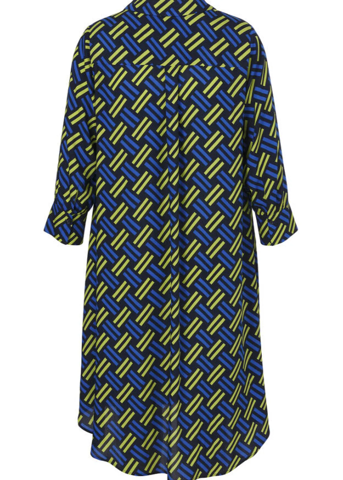 Viskose Kleid im leichten A-Schnitt mit Nahttaschen