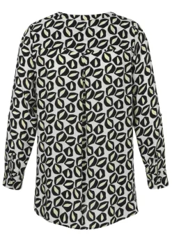 Viskose Schlupfbluse mit Allover-Print