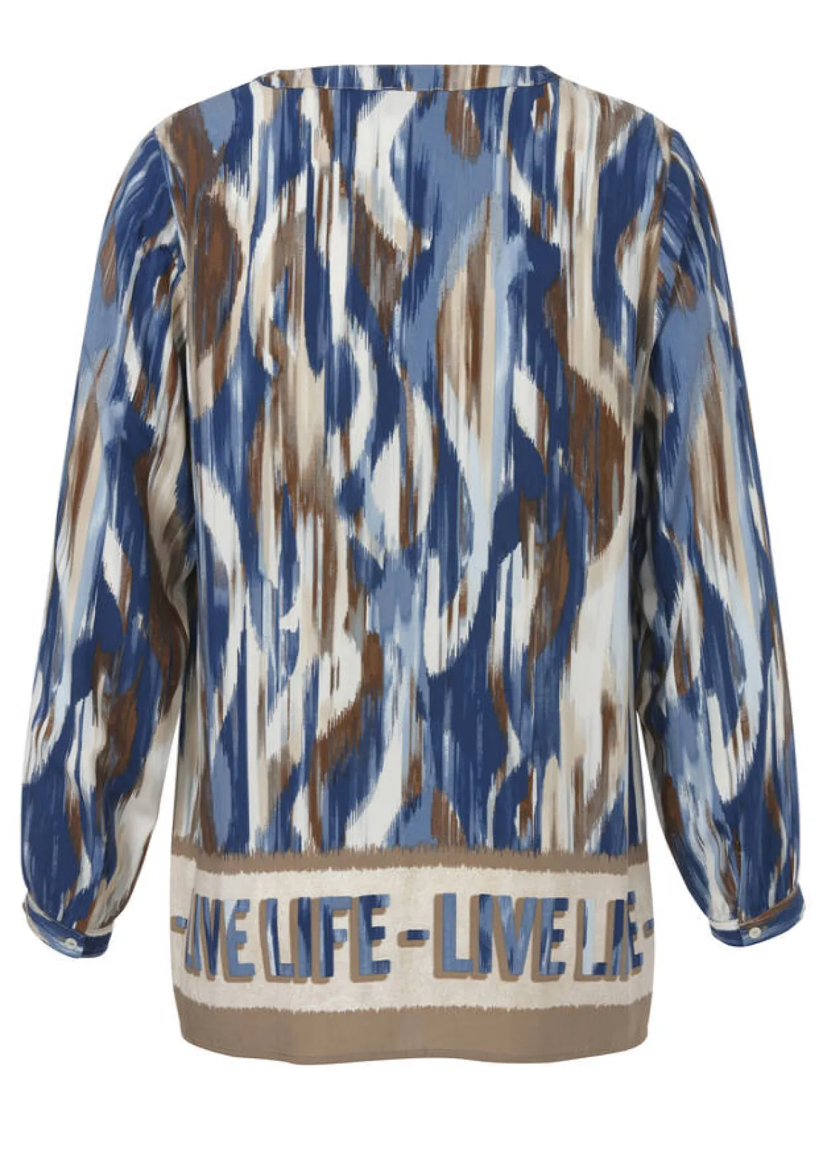 Viskose Schlupfbluse mit Allover-Print