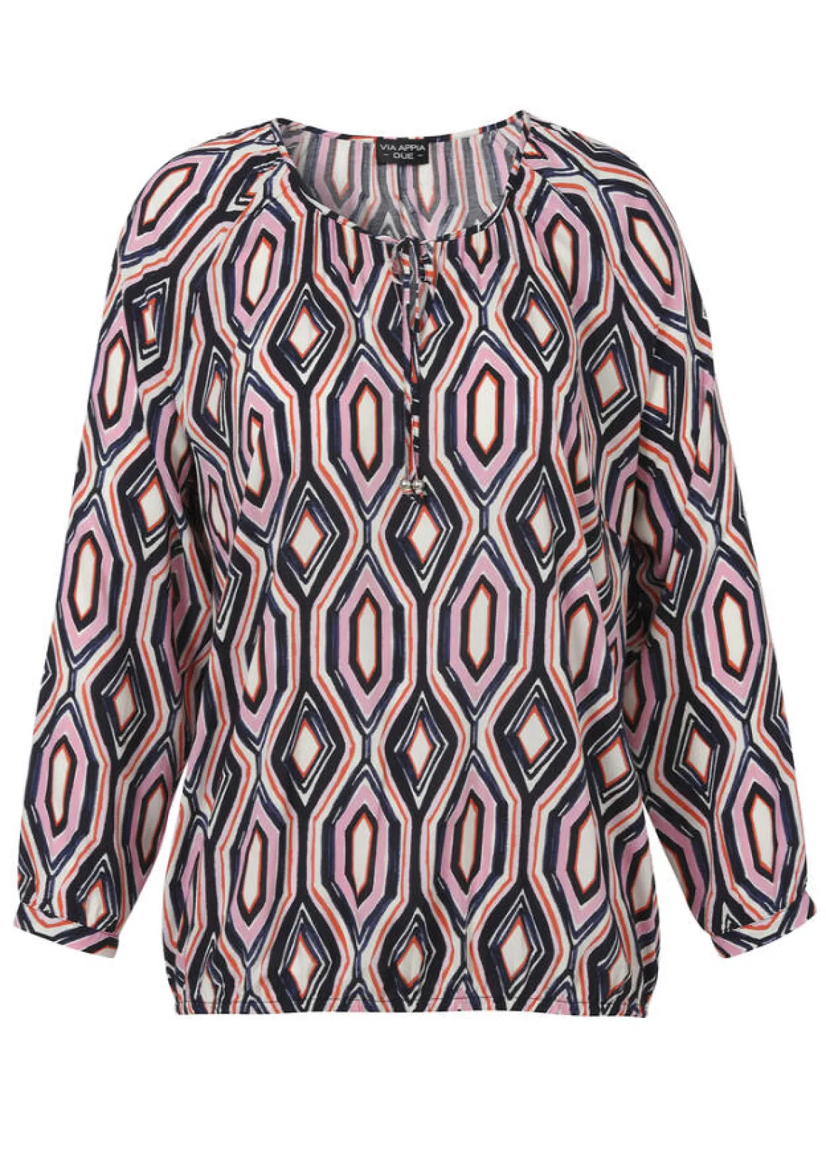 Viskose Schlupfbluse mit Gummizugsaum