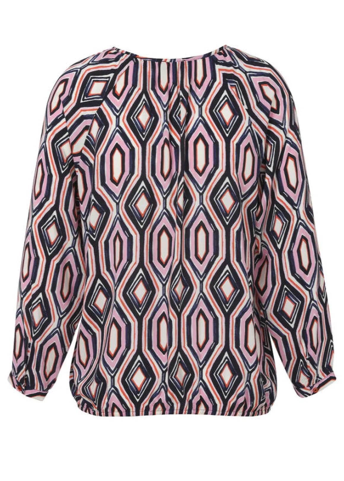 Viskose Schlupfbluse mit Gummizugsaum