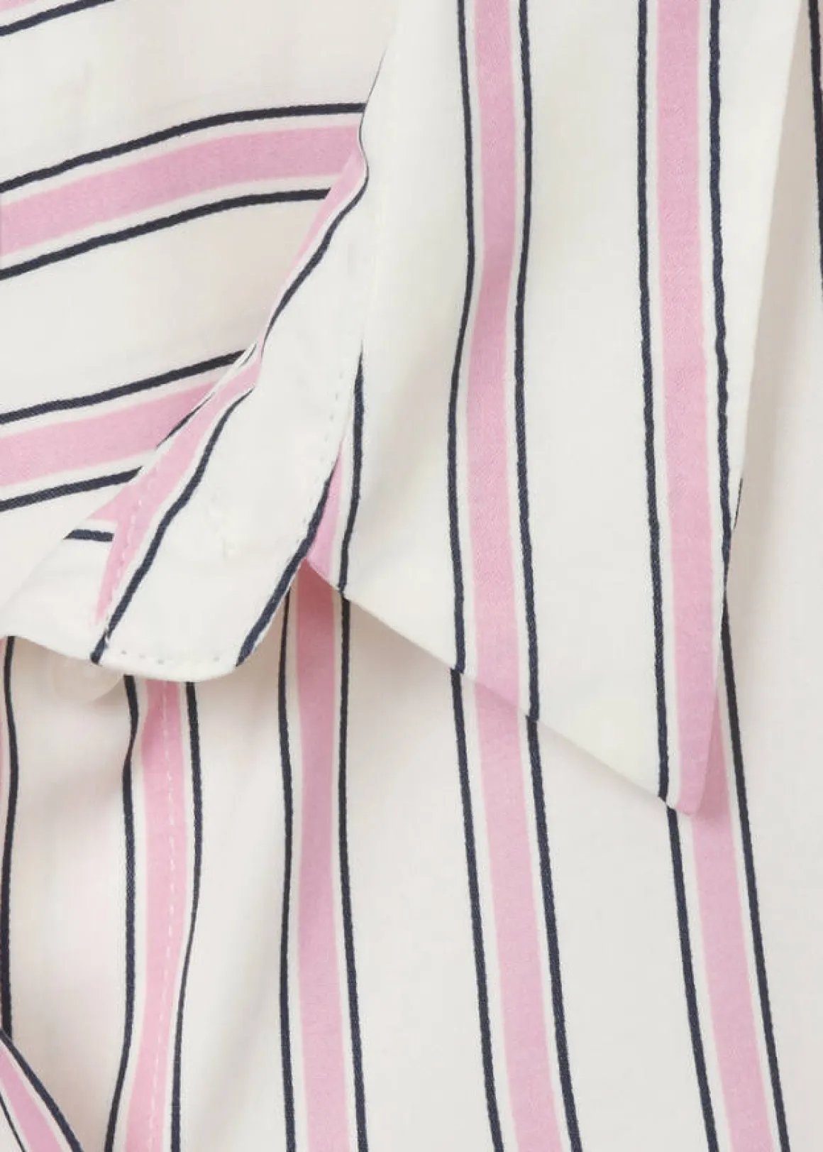 Viskose-Hemdbluse mit Längsstreifen