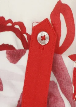 Viskose-Print-Bluse Bicolor