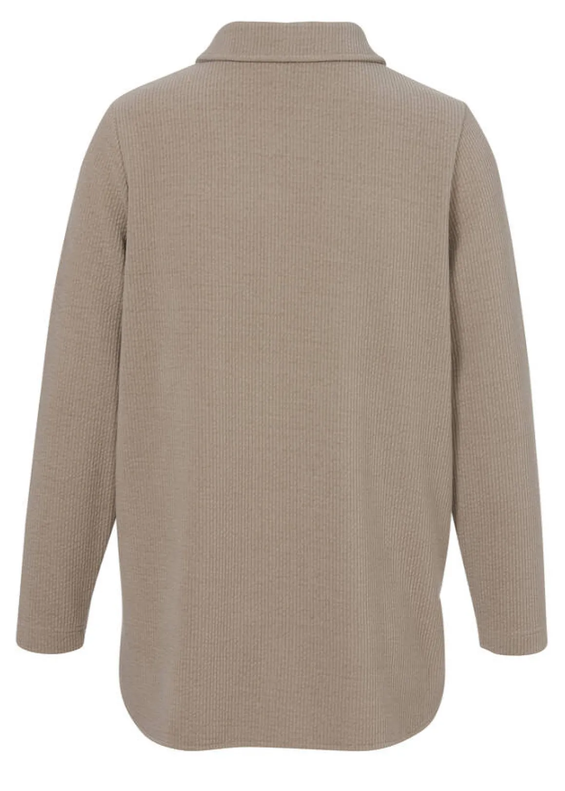 Warme Hemdbluse mit Strukturmuster