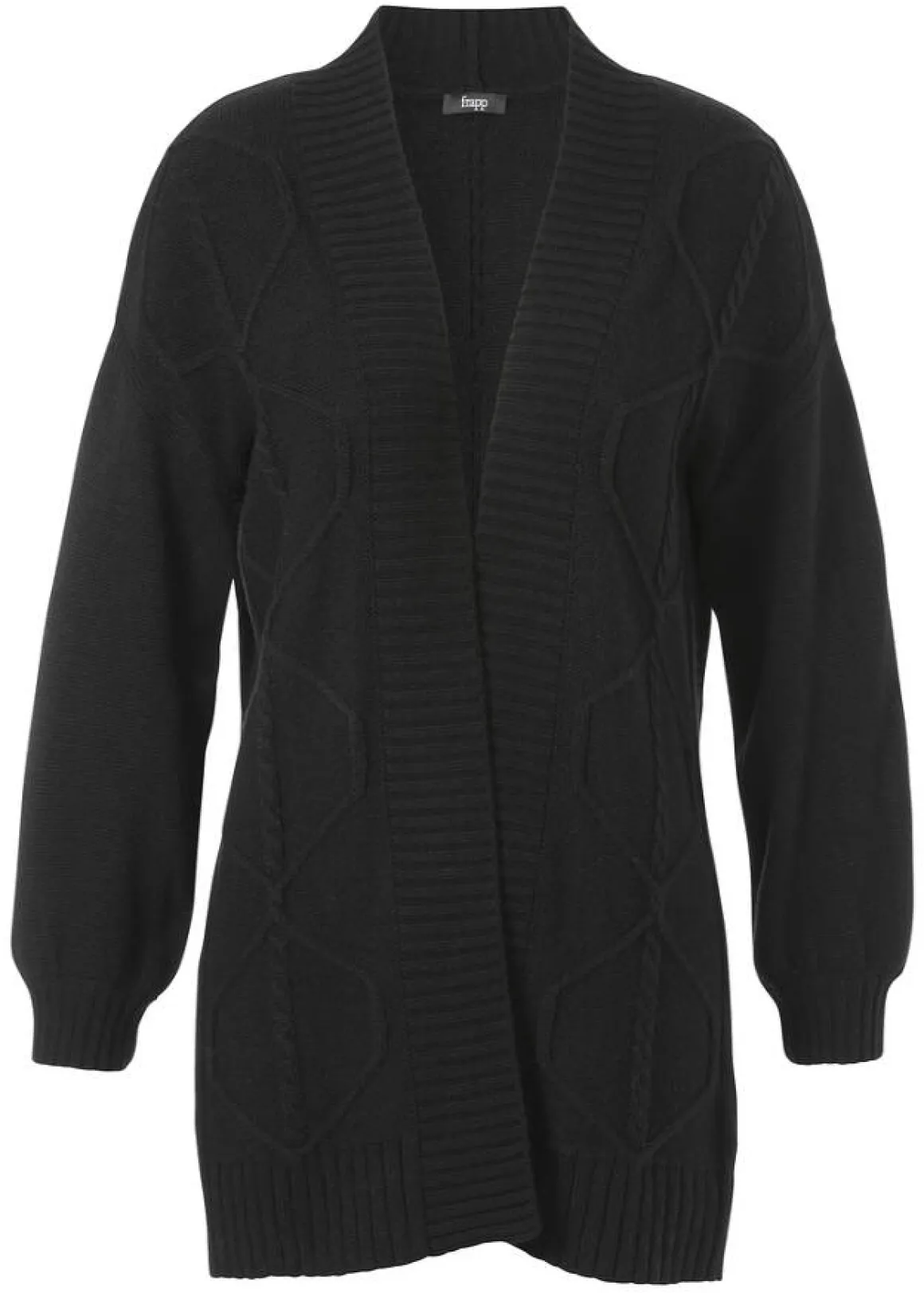 Warmer Cardigan mit Strickmuster