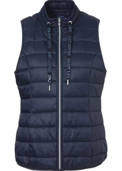 Wattierte Steppweste mit Zipper