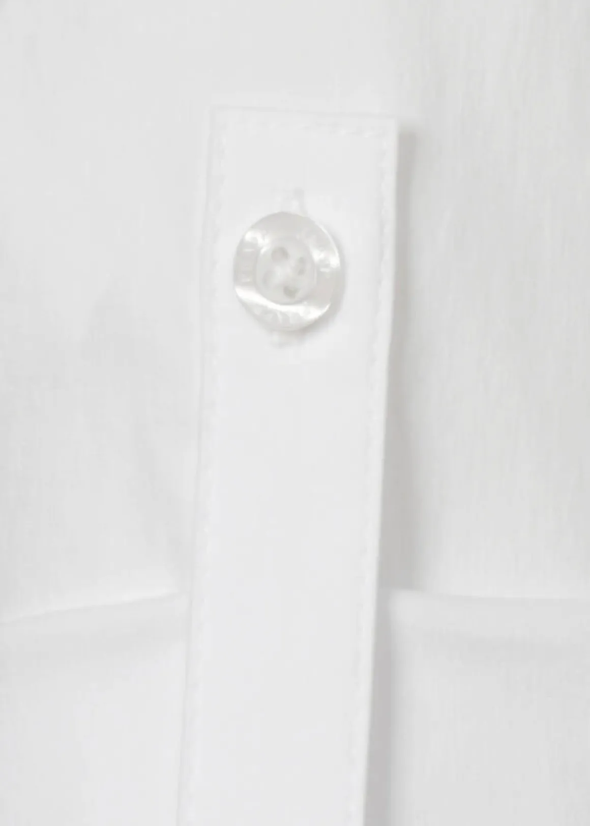 Weiße Baumwoll-Stretch Bluse