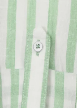 Zarte Baumwoll-Hemdbluse mit Längsstreifen