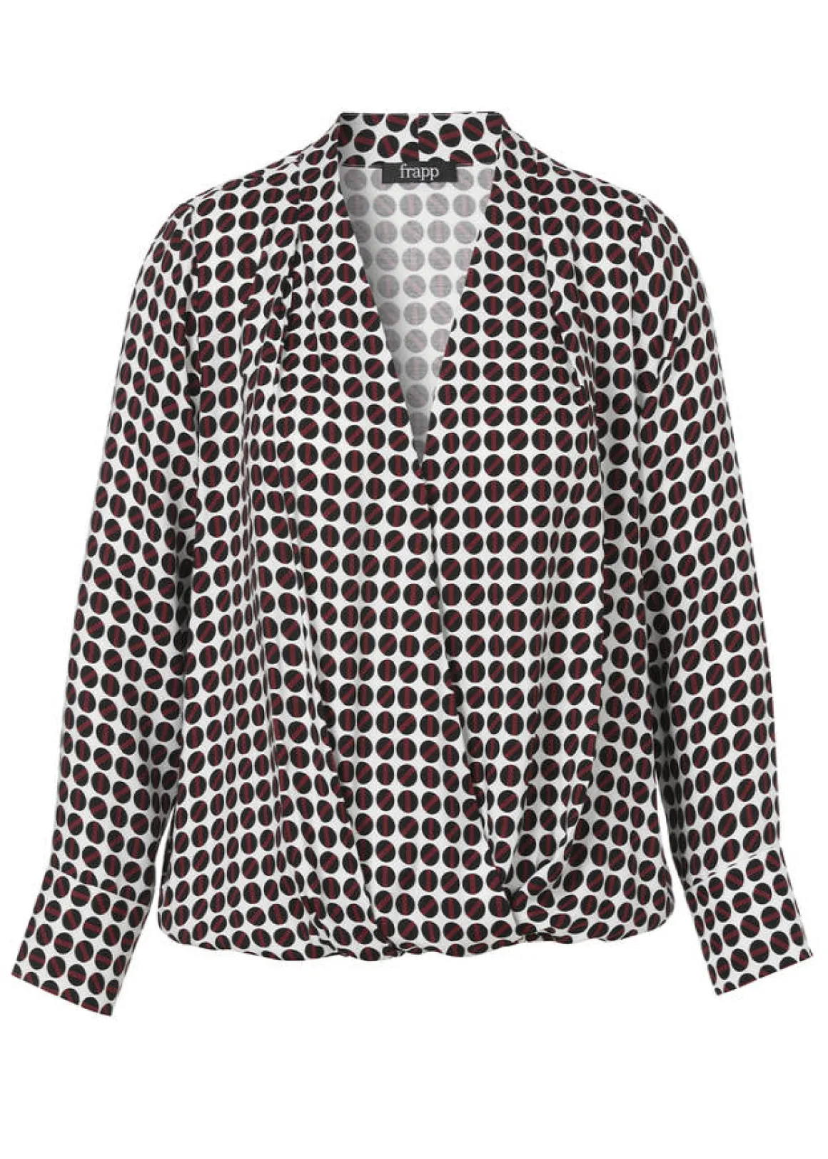 Zarte Viskose-Print Bluse im Blouson-Style
