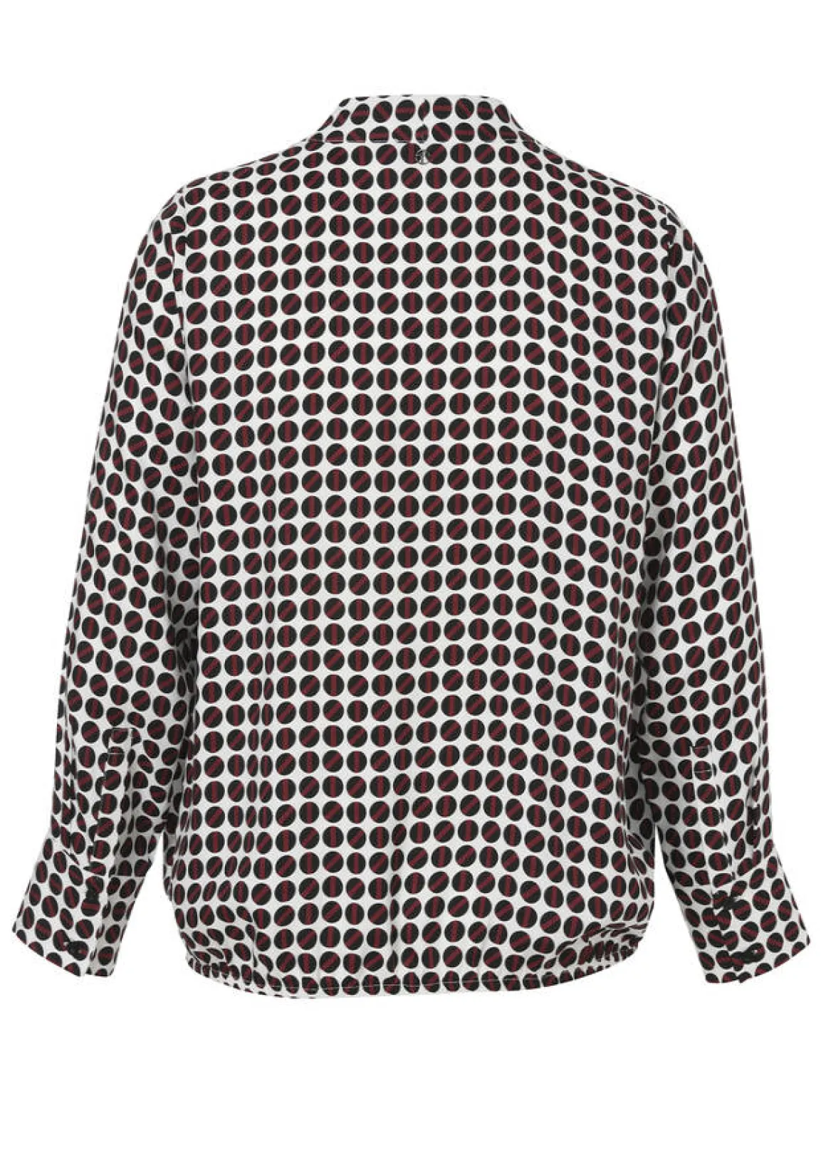 Zarte Viskose-Print Bluse im Blouson-Style