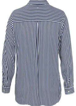 Zeitlose Langarmbluse mit Allovermuster