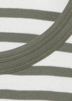 Zeitloses Langarmshirt mit gestreiftem Allover-Muster